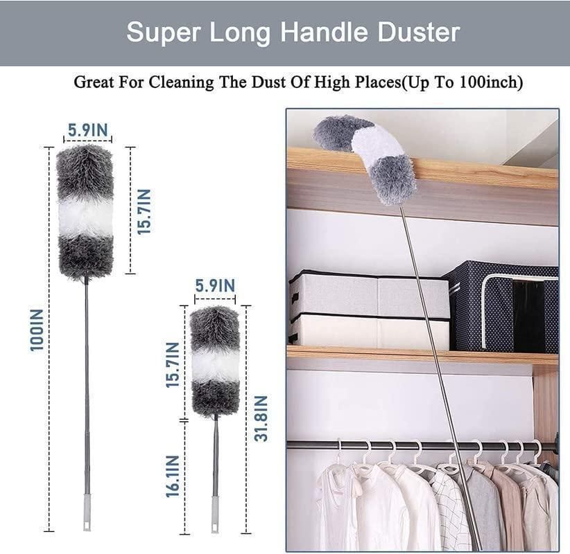Expandable Pole Handle Washable Duster