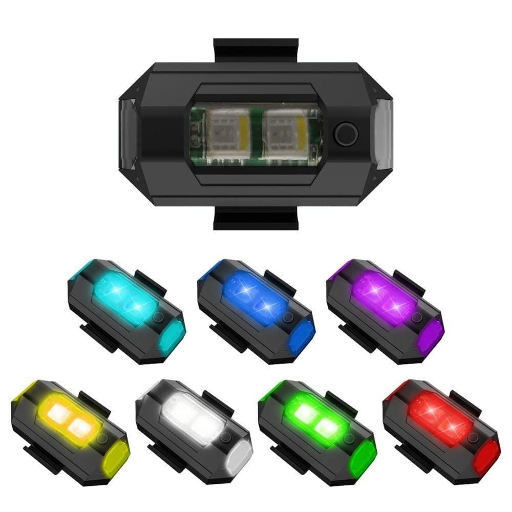 Helmet Exterior Night Signal Light With USB(Pack Of 2)