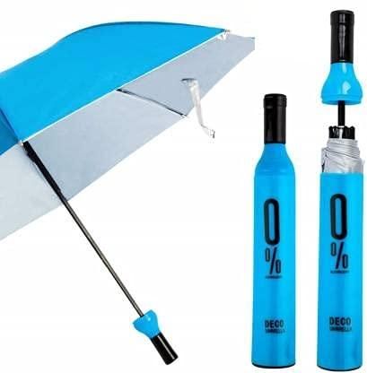Folding Umbrella with Bottle Cover(Assorted Color) for Monsoon