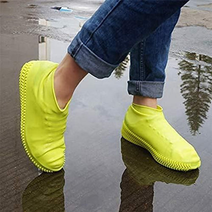 Shoe Cover-Silicone Reusable Anti skid Waterproof Boot Cover Shoe Protector for Monsoon
