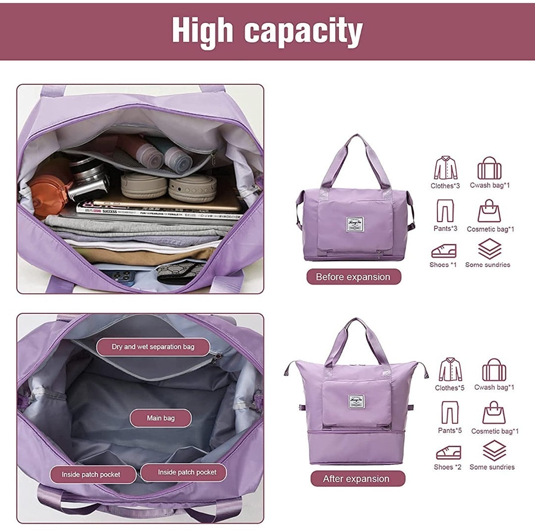 Women Make Up Cosmetic Bag Travel Handbag Nylon Large Container Make Up  Case Organizer Bags Ladies Foldable Purse Clutch Bag